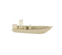 Barco de asalto de resina sin pintar de 78 × 29 × 19 mm - Modelo de barco/pieza de decoración mejorada de barco