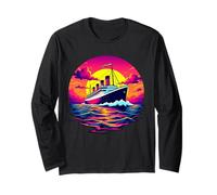 Barco de Carga Vintage Titanic Barco Viaje Pirata Hombres Mujeres Manga Larga