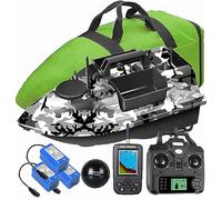 Barco de cebo de pesca con control remoto con GPS, buscador de peces LCD, batería de 12000 mAh, retorno de una tecla, 16 puntos de memoria, incluye accesorios