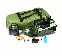 Barco de cebo de pesca GPS con sensor de sonar, lancha rápida inalámbrica RC para pesca de carpas con 3 tolvas y buscador de peces LCD