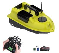 Barco de cebo GPS RC con 16 puntos de posición, control remoto de 500 m, 3 tanques de cebo, duración de la batería de 2-8 horas, corrección automática de curso, motor dual, sellado e impermeable