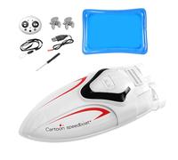 Barco De Control Remoto - Barco De Acrobacias RC - Mini Juguete De Control Remoto | Juguetes Portátiles De Lancha Rápida | Mini Juguete Submarino De Defensores De 2.4 GHz con Luz para El Lavado D