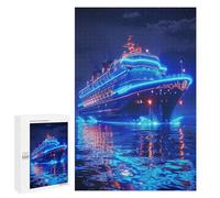 Barco de Crucero Puzzle 1000 Piezas Desafío Intelectual 3D Navegación del Barco Rompecabezas para Familia DIY Creativo Aliviar Estrés Decoración Hogar Estera Portátil 1000 PCS