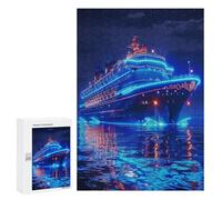 Barco de Crucero Puzzle 300 Piezas Estera Portátil Navegación del Barco Rompecabezas 3D para Adultos Y Adolescentes A 14+ Años DIY Creativo Aliviar Estrés Decoración del Hogar 300 PCS