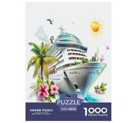 Barco de Crucero Puzzle De 1000 Piezas Rompecabezas para Adultos Rompecabezas 1000 Piezas para Adultos para Amantes O Amigos Rompecabezas Imposable 38x26cm/1000pcs