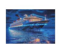 Barco de Crucero Puzzles 300 Piezas Obra De Arte 3D Familiar Navegación del Barco Rompecabezas para Adultos Aliviar Estrés Decoración Hogar Moderno DIY 300 PCS
