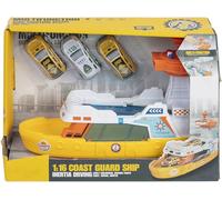 Barco de Emergencia con 3 Coches en Accesorio- Azul y Blanco- Modelo Aleatorio.