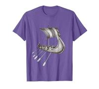 Barco de mitología nórdica Viking - Dibujado a mano Camiseta