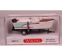 Barco De Motor En Remolque 1:87 Wiking 009504 En OVP