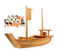 Barco de Sushi de Madera, Cocina Japonesa, Barco de Sashimi, Plato para Servir Comida, Platos de Sushi, Herramienta de Sushi para Restaurante en casa (70 cm/28 Pulgadas)