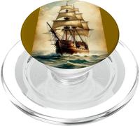 Barco de vela vintage angustia en el océano para los amantes del océano PopSockets PopGrip para MagSafe
