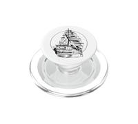 Barco del Siglo XVIII fragata Marinero Ventilador de Vela PopSockets PopGrip para MagSafe