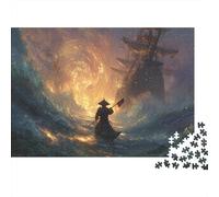 Barco en tormenta Brillante Juego De Rompecabezas 3D De Papel 38x26cm/1000pcs, - Creativo Y Antistrés, Educativo para Niños, Regalo De Decoración Hogareña