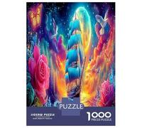 Barco fantasía Voyage 1000 Piezas Nebulosa psicodélica Vibrante Rompecabezas Desafiantes Juguetes Desafiantes para Adultos Juego De Habilidad para Toda La Familia Regalos 38x26cm/1000pcs