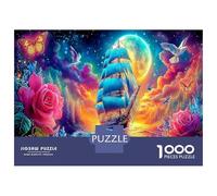 Barco fantasía Voyage Puzzle Imposible,desafío for Adults Interesante Entretenimiento Creativo 1000 Piezas Obra De Arte De Juego De para Adultos Y Niños A Partir De 12 Años 70x50cm/1000pcs