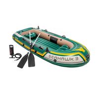 INTEX Barca hinchable seahawk 3 & remos aluminio - 295x137x43 cm