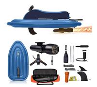 Barco inflable 2 en 1 con hélice subacuática, kit de moto acuática de motor de 500 W/700 W, batería grande para kayak, tabla de remo, natación, buceo, carga máxima de 330 libras