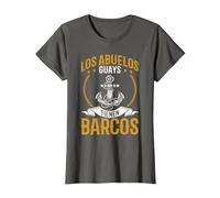 Barco Los Abuelos Guays Tienen Barcos Capitán del Buque Camiseta, Mujer, Asfalto, M