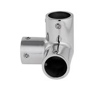 Barco Marine 316 acero inoxidable 7/8 pulgadas (22 mm) 3 vías esquina codo barandilla T ajuste 90 grados (22,4 mm)