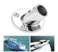 Barco marino de servicio pesado Base redonda de 60 grados 7/8 pulgadas de acero inoxidable de acero inoxidable Tubo de riel de riel de riel manual pa