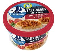 Barco pequeño para untar de atún, tomates secos y tomillo, 125 g, 4 unidades