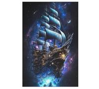 Barco pirata, barco rompecabezas para adultos, 1000 piezas, regalo para familia, rompecabezas clásico 3D, juguete de madera, regalo único, 78 × 53 cm