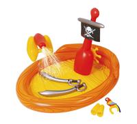 Barco pirata inflable Jilong, piscina y centro de juegos al aire libre, verano, edades de 2 a 6 años