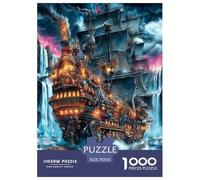 Barco Pirata Puzzle 1000 Piezas, Juego Educativo, Desafío, para Adultos Y Niños Mayores De 12 Años Un Rompecabezas Desafiante - Decoración del Hogar 70x50cm/1000pcs