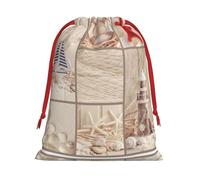 Barco playa estrella de mar impresión conchas bolsas elegantes regalos vacaciones fiestas boda regalos dulces envoltura almacenamiento reutilizable