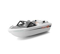 Barco RC para adultos, escala 1/12 de 2.4 GHz, lancha de control remoto con servo 9G impermeable, vórtice de agua poco profunda, carga USB-C, regalo para adolescentes y adultos (blanco)