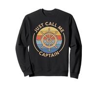 Barco retro vintage Just Call Me Captain Sudadera