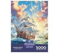 Barco Velero Rompecabezas 1000 Piezas animación Impossible Idea De Regalo para Ella O Él para Adultos Y Niños 70x50cm/1000pcs