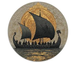 Barco Vikingo, Ancient Greek Rune Patterns 1000pcs (67.5x67.5cm) Rompecabezas para Adultos - Juguete De Bricolaje