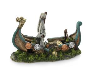 Barco vikingo decorativo para acuario - Aqua Della