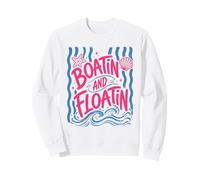 Barco y Floatin Verano Lago Río Océano Sudadera