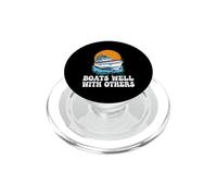 Barcos Bien con Otros Lake Life Desfile de Barcos a Motor PopSockets PopGrip para MagSafe