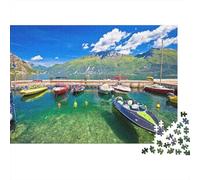 Barcos con Vista al Lago Puzzle Imposible,desafío para Adultos Interesante Juego Educativo 1000 Piezas Obra De Arte De Juego De para Adultos Y Niños Mayores De 12 Años 70x50cm/1000pcs