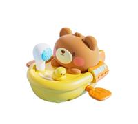Barcos de Baño Adorable Barquito Flotante con Forma Animal Y Cuerda De | Juguetes De Baño Con Spray De Agua Infantiles Para Niños Y Niñas Infantil En Ducha Piscina Playa Lago Agua Acuátic