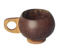 Barcos de coco tallados a mano - Tazones naturales hechos a mano, tazas portátiles rústicas | Cuencos naturales de mano versátiles, ensaladas, tazas de agua marrón para helado, agua