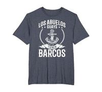 Barcos Divertido Navegación Los Abuelos Tienen Barcos Camiseta, Hombre Tallas Grandes, Azul Jaspeado, 6X Alto
