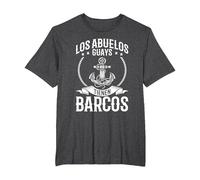 Barcos Divertido Navegación Los Abuelos Tienen Barcos Camiseta, Hombre Tallas Grandes, Jaspeado Oscuro, 4X Alto