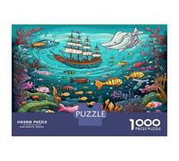Barcos hundidos Puzzles 1000 Piezas De Cartón Grueso Globo hundido Puzzles Anti Estrés Adultos para Pasatiempos En Casa como Regalo Original 38x26cm/1000pcs