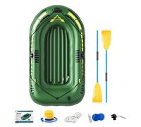 Barcos inflables para adultos - kayak en canoa con balsa inflable, barco del lago resistente con bomba y remos | Watercraft portátil ligero para acampar, viajar, deportes al aire libre y diversión en