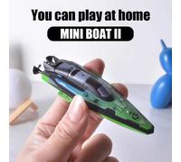 Barcos RC 2.4G 4WD, Mini Bote a Control Remoto con Luz, Lancha Rápida para Piscinas, Juguetes Acuáticos Competitivos para Interiores, Regalos para Niños Single head - orange