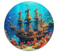 barcowreckPuzzles De 1000 Pieza para Adultos Y Niños Redondo ruinasRegalo De Juguetes con Desafío Creativo Desafiante1000pcs (67.5x67.5cm)