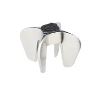 BarCraft Abridor de champán / vino espumoso, acero inoxidable, 7 x 7 x 4 cm