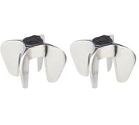 BarCraft Abridor de champán/vino espumoso, acero inoxidable, 7 x 7 x 4 cm (Paquete de 2)