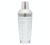 BarCraft Coctelera Fácil con Recetas Impresas, Vidrio, 700 ml