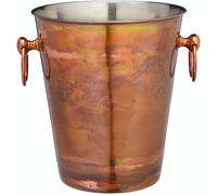 BarCraft Cubo de vino de acero inoxidable iridiscente de cobre