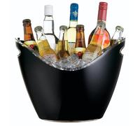 Barcraft cubo enfriador de bebidas, acrílico, negro, 22 l